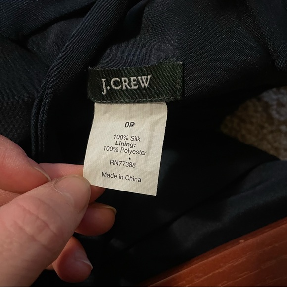 100% Silk Navy J.Crew Dress - Picture 6 of 9